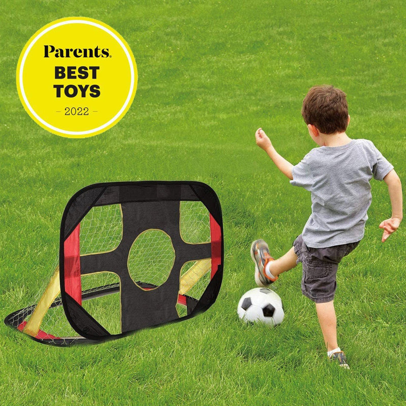 Best 2-In-1 Kids Pop Up Football Soccer Goal Net With Portable Bag - Avionnti