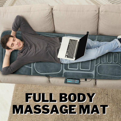 Luxury Full Body Heating Massager Mat With 10 Vibration Motors