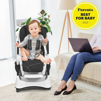 Luxury A-Shaped Multifunctional Baby High Chair With 360 Wheels - Avionnti
