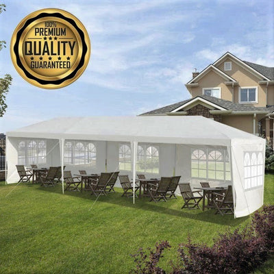 Premium 10x30ft Party Gazebo Canopy Tent With Removable Sidewalls - Avionnti
