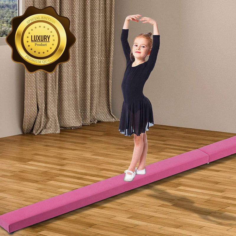Professional 8FT Folding Gymnastics Floor Balance Beam with Handles - Avionnti