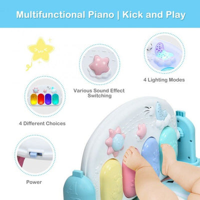3-In-1 Baby Musical Activity Gym Play Mat With Kick And Play Piano - Avionnti