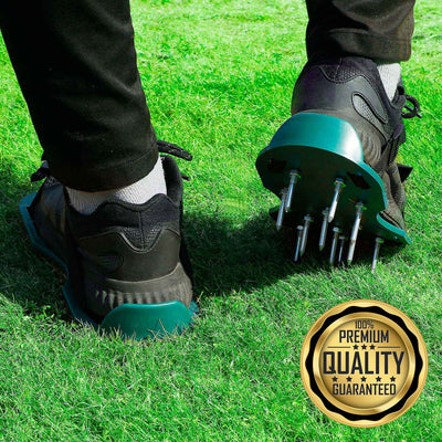Advanced 2023 Lawn Grass Aerator Spike Shoes With Adjustable Straps - Avionnti