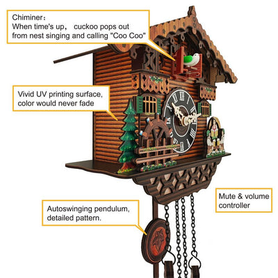 ANTIQUE Black Forest Handmade Wooden Cuckoo Clock - Avionnti