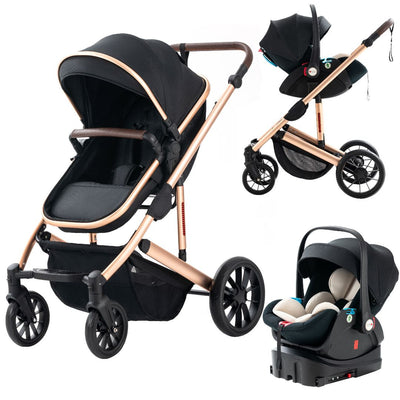 Arlifo™ Luxurious 3-In-1 Baby Stroller Combo Car Seat With Base - Avionnti