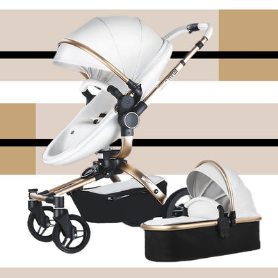 AULON™ 2022 Deluxe 2-in-1 Baby Stroller Combo Travel Bassinet - Avionnti