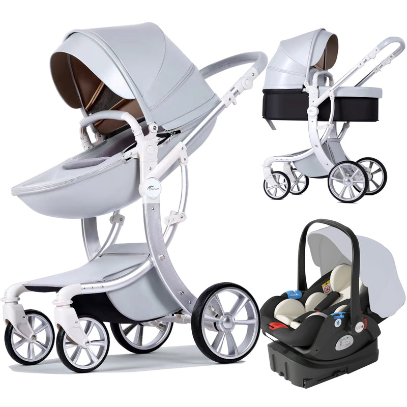 AULON™ 2023 Deluxe 3-in-1 Baby Stroller Combo Car Seat Travel System - Avionnti