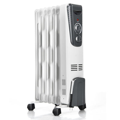 Best 1500W Electric Oil-Filled Radiator Heater With 4 Portable Wheels - Avionnti