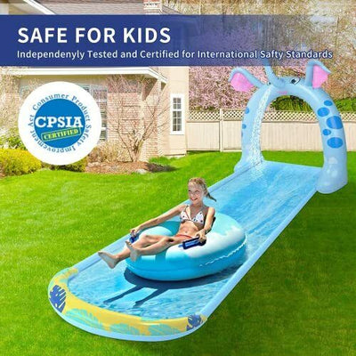 Best 16ft Inflatable Water Slip And Slide With Elephant Sprinkler - Avionnti
