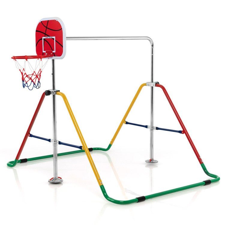 Best 2022 Sturdy Foldable Gymnastics Training Bar W/ Basketball Hoop - Avionnti