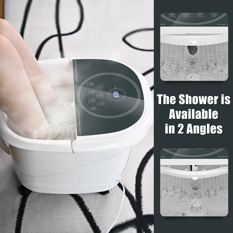 Best 2023 Electric Shiatsu Foot Spa Bath Massager With 3-Angle Shower - Avionnti