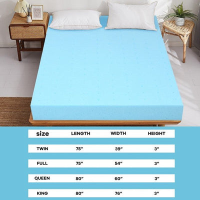 Best 3-Inch Gel-Infused Cooling Mattress Topper With Memory Foam - Avionnti