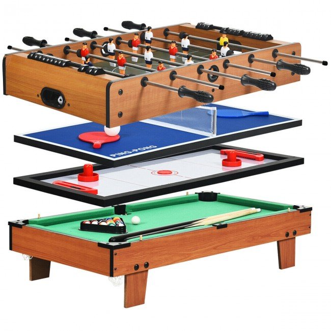 BEST 4-in-1 Multi Game Table Set Hockey Billiard Pool Ping Pong Table - Avionnti