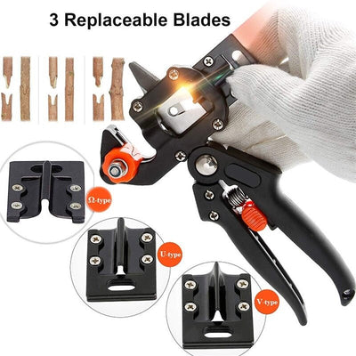 Best 6 PCS Garden Shear Pruner Grafting Tool With Replaceable Blades - Avionnti