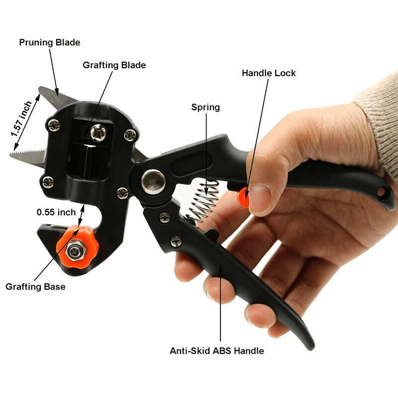Best 6 PCS Garden Shear Pruner Grafting Tool With Replaceable Blades - Avionnti
