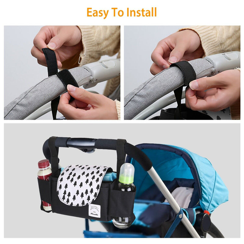 Best 6 Pockets Baby Stroller Organizer Diaper Bag With Cup Holders - Avionnti