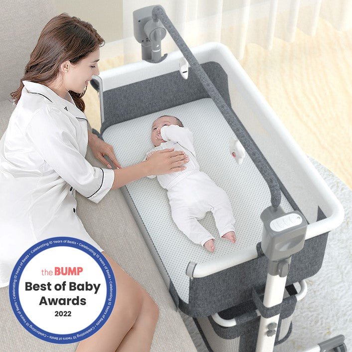 Best Smart Baby Crib Multifunctional Bedding Cradle With Remote - Avionnti