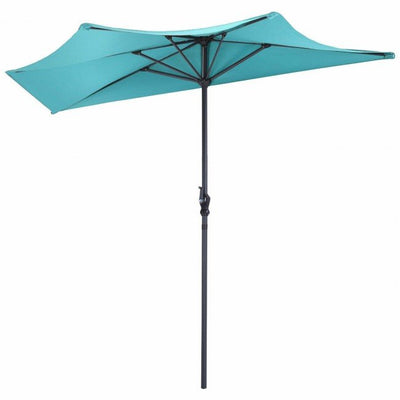 Best Space-Saving 9ft Half Round Patio Cantilever Umbrella For Outdoor - Avionnti