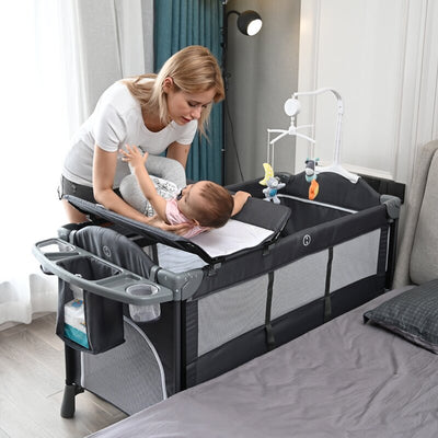 BROTISH™ STYLIST Multifunctional Baby Bedside Bassinet Co Sleeper Crib - Avionnti