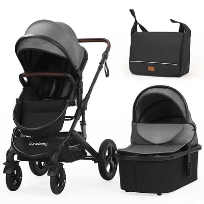 Cynebaby™ Deluxe 3-In-1 Baby Infant Stroller Combo Travel Bassinet - Avionnti