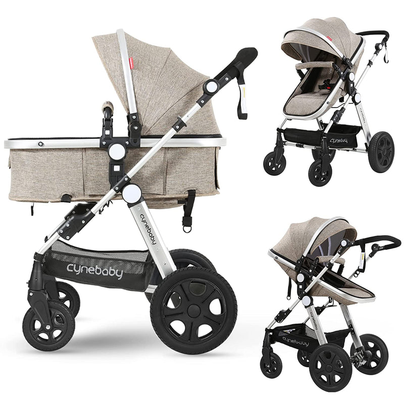 Cynebaby™ Luxury 2-In-1 Baby Infant Bassinet Stroller For All Terrain - Avionnti