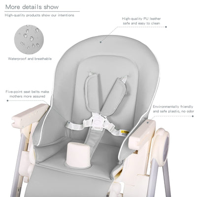 Cynebaby™ Multifunctional Baby Toddler Feeding High Chair With Tray - Avionnti