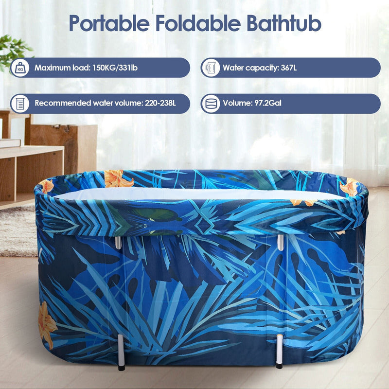 De-Stress 2023 Large Portable Folding Soaking Bathtub For Adults - Avionnti