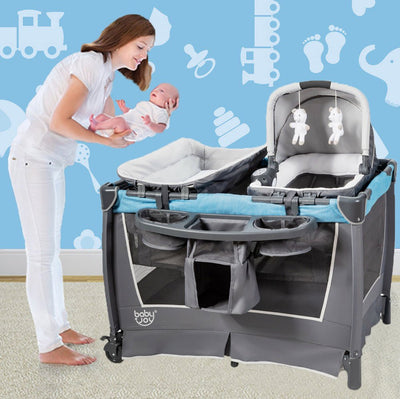 EXCLUSIVE 4-in-1 Multifunctional Portable Baby Play Crib - Avionnti