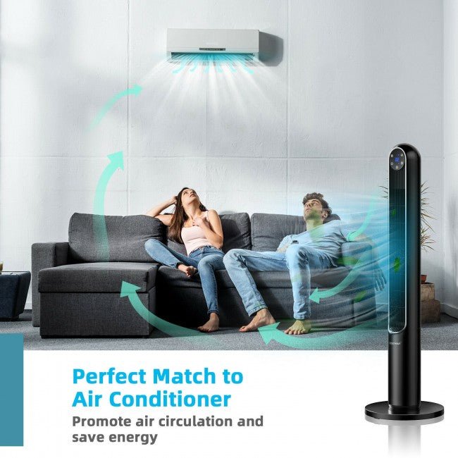 Extreme Cooling 42 Inch Standing Tower Fan with Remote Control - Avionnti