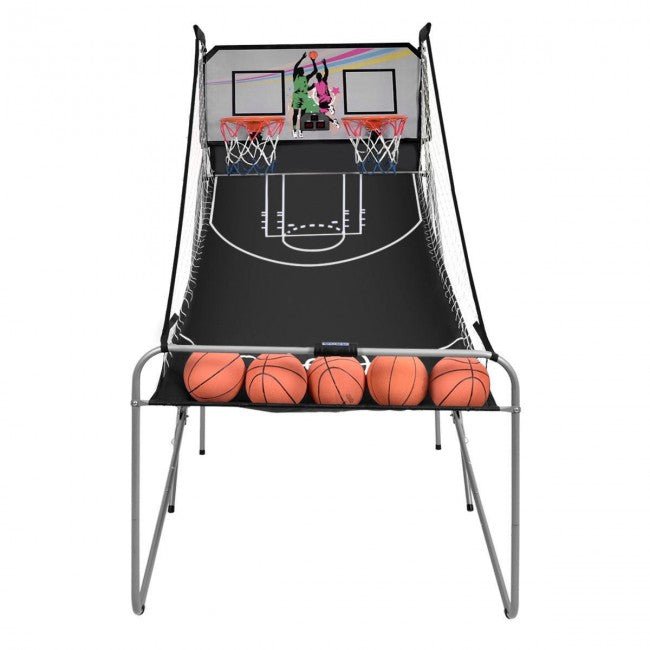 Foldable Indoor Electronic Arcade Basketball Game Set With 4 Balls - Avionnti