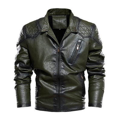 Ghost Biker Leather Jacket For Men - Avionnti