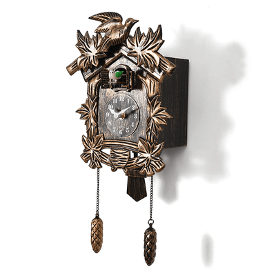Gold Antique Cuckoo Clock - Quartz Movement German Coo Coo Wall Clock - Avionnti