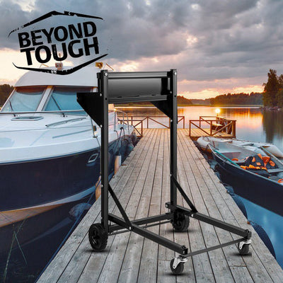 Heavy-Duty 300Ibs Outboard Boat Motor Stand Carrier Cart Dolly - Avionnti