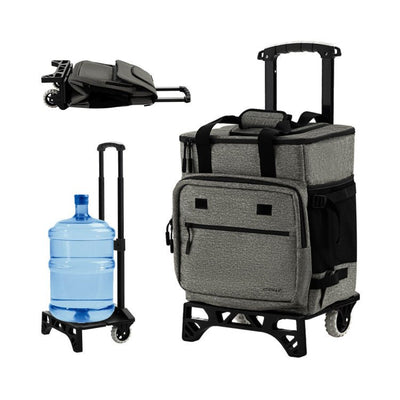 Heavy-Duty 40L Rolling Soft Cooler Bag With Handle And Wheels - Avionnti