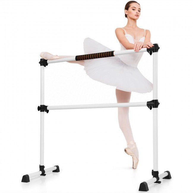 Heavy-Duty Portable Freestanding Ballet Barre with Double Dance Bar - Avionnti