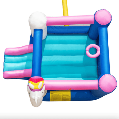 Inflatable Bounce House Unicorn Themed With Slide Jumping Castle - Avionnti