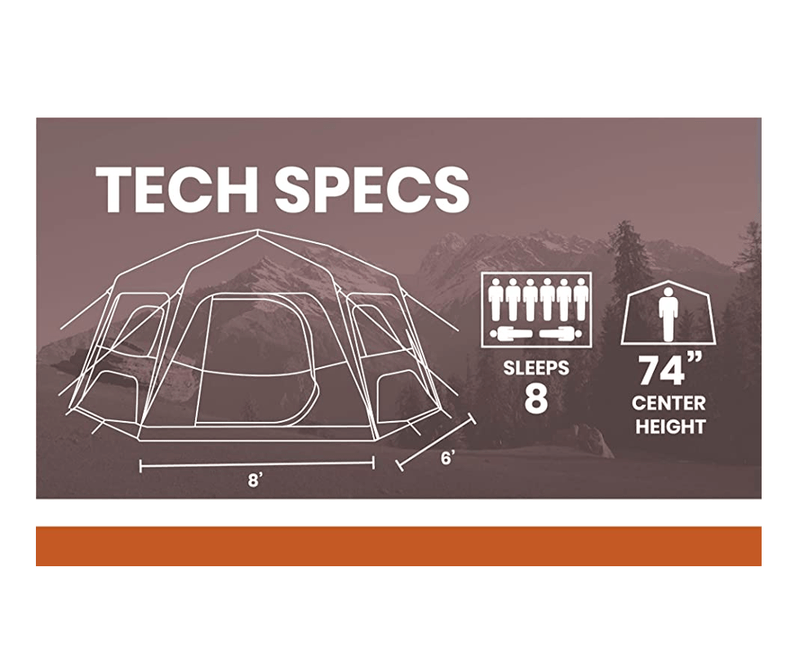 Large 8 Person Outdoor Camping Hexagon Cabin Yurt Tent For Family - Avionnti
