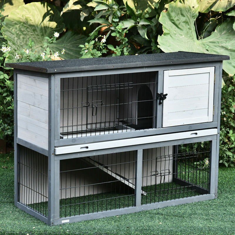 Large Indoor Outdoor Rabbit Hutch Bunny Cage House 3ft - 5 Colors - Avionnti