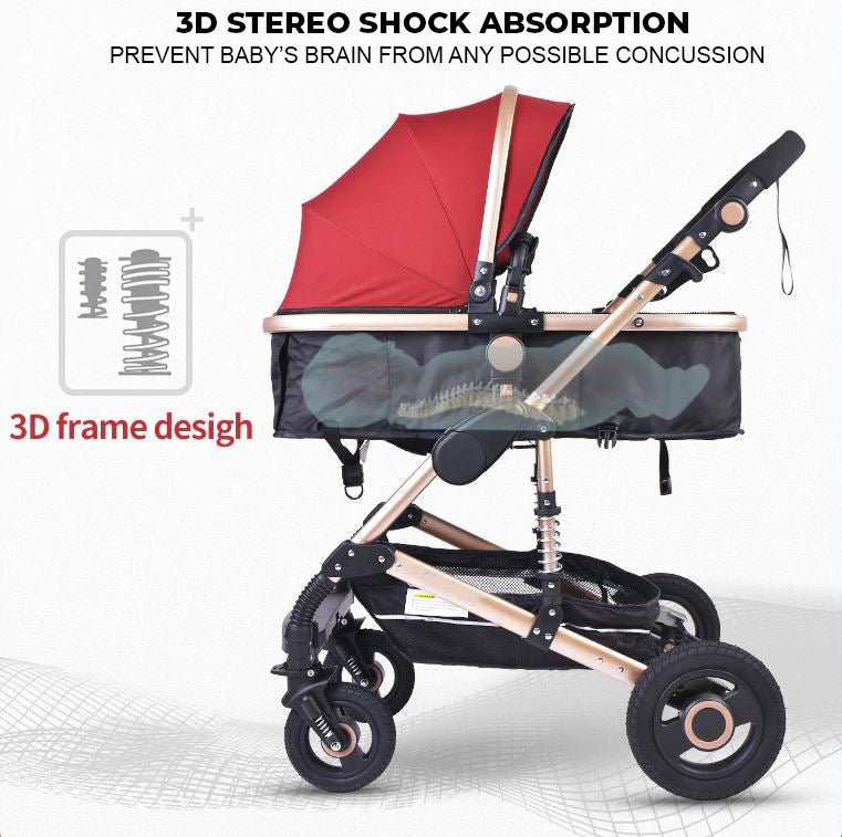 Luxury 3-in-1 Baby Stroller Car Seat Combo Travel System - Avionnti
