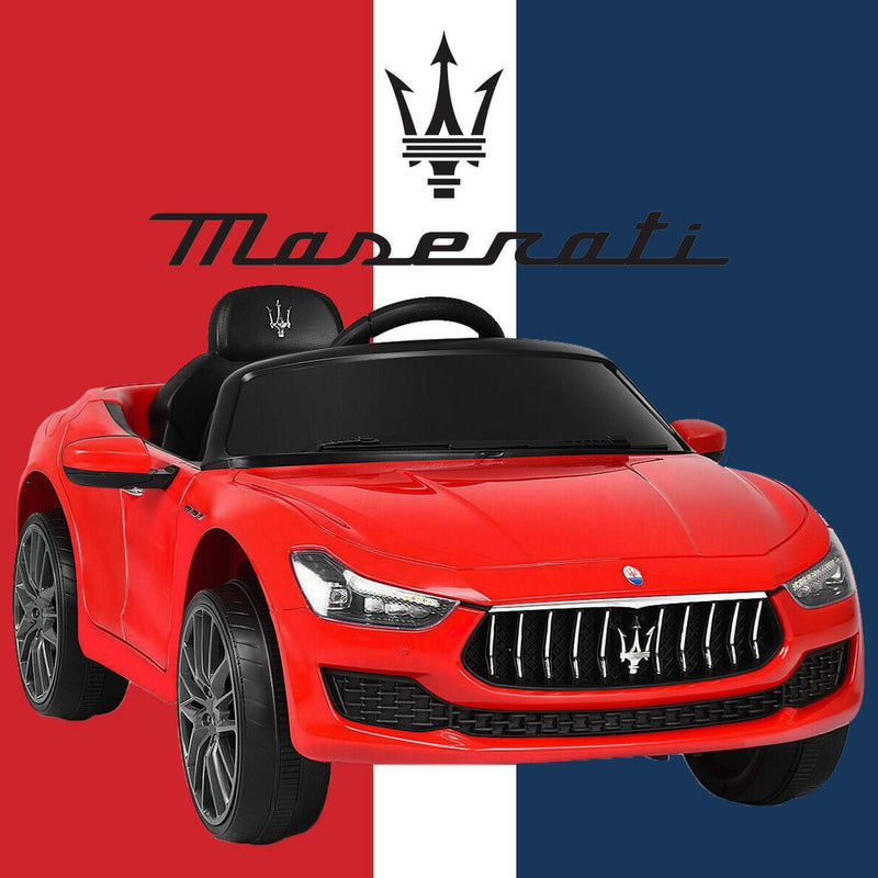 LUXURY Maserati Ghibli 12V Kids Ride On Remote Control Car - Avionnti