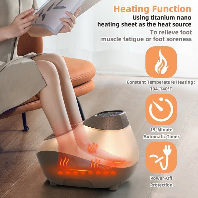 Luxury Shiatsu Full Foot Massager with Air Compression - Avionnti