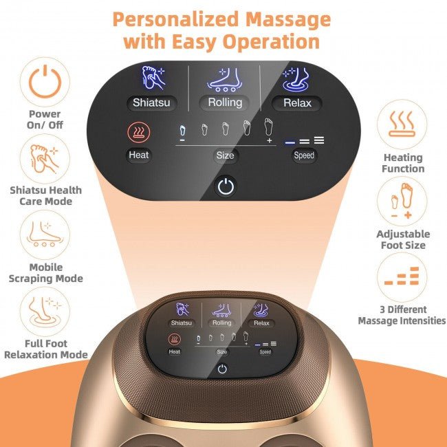 Luxury Shiatsu Full Foot Massager with Air Compression - Avionnti