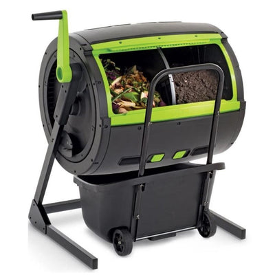 Maze 65-Gallon Compost Tumbler And Cart Combo - Avionnti