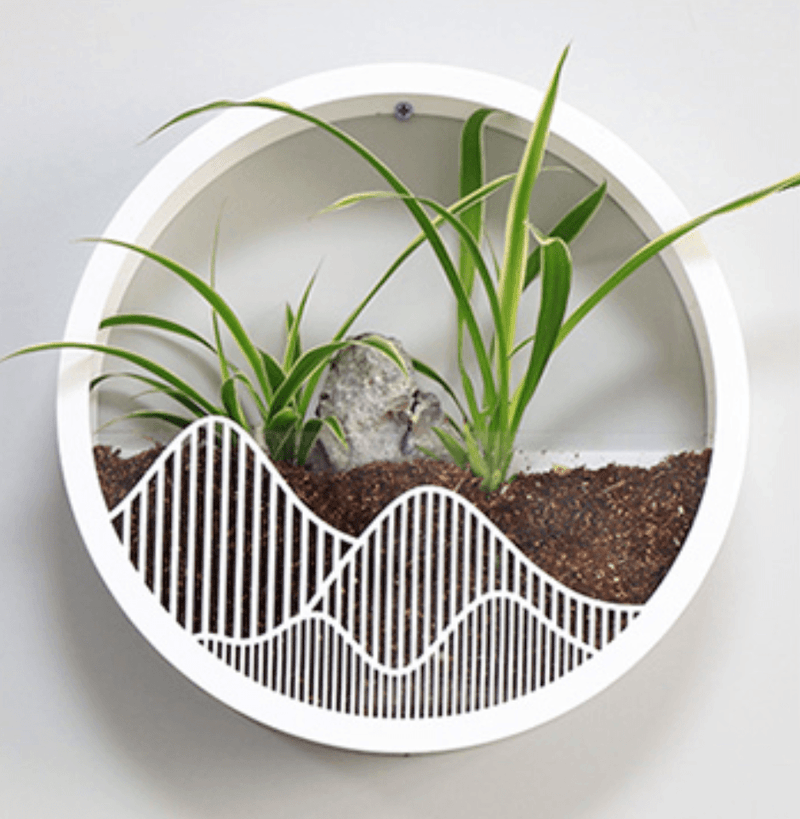 Modern Acrylic Round Hanging Vase - Creative Brief Wall Plant Pots - Avionnti
