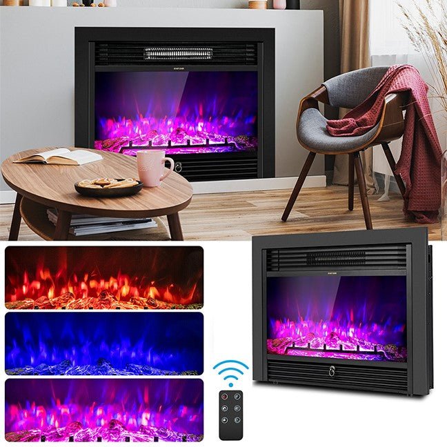 Napoleon Recessed Mounted Electric Log Fireplace Free Standing Heater - Avionnti