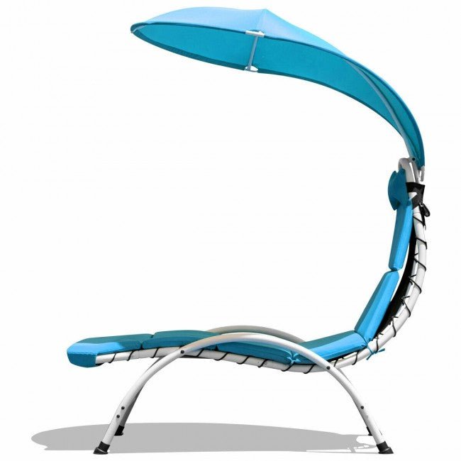 Patio Hanging Swing Hammock Chaise Lounger Chair With Canopy - Avionnti