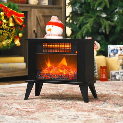 Portable 14 Inches Realistic Electric Fireplace Heater - Avionnti