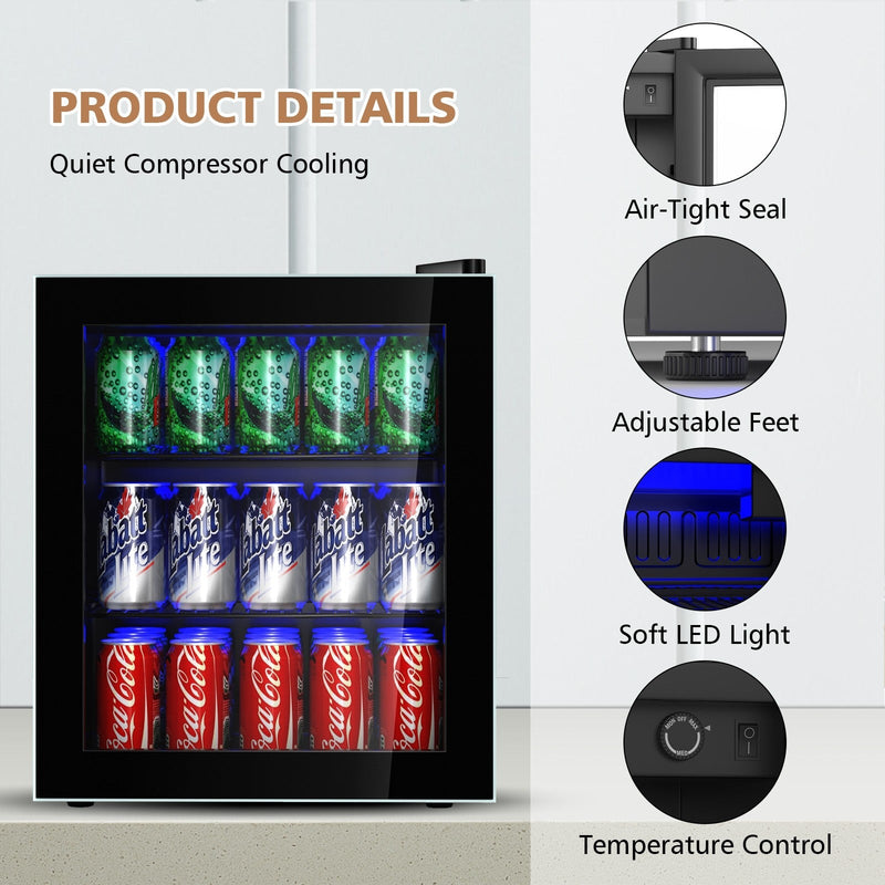 PORTABLE Multifunctional 60 Cans Beverage Mini Refrigerator - Avionnti