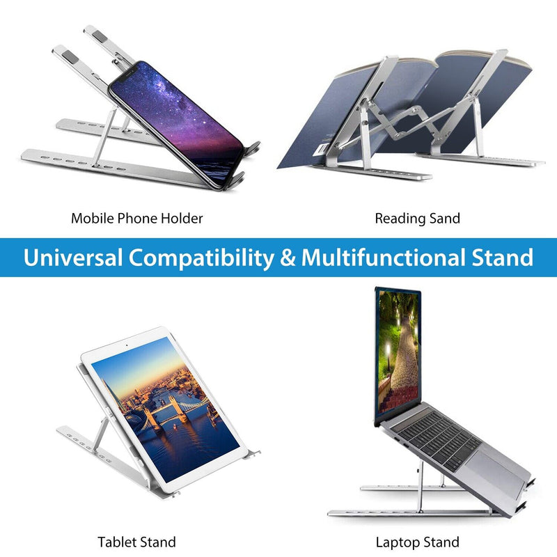 Portable Multifunctional Laptop Desk Stand Riser With 7 Angles - Avionnti