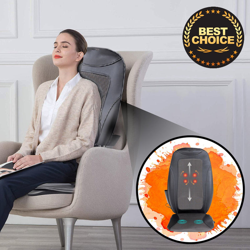 Portable Shiatsu Vibration Massage Chair Seat Cushion - Avionnti